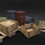 Factory equipment assets – low poly