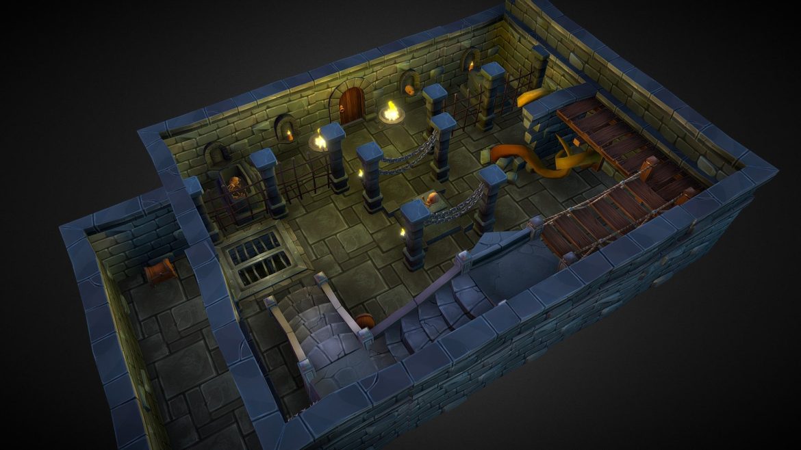 fantasy lowopoly modular underground.thumb