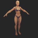 Female warrior base model