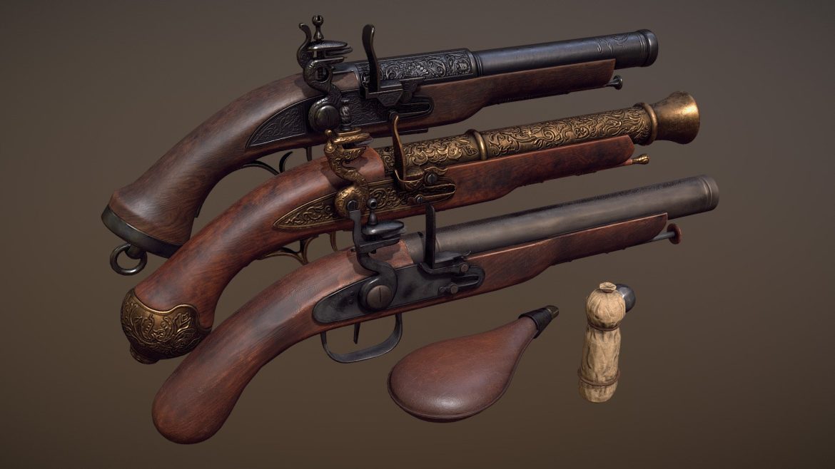 flintlock pistols.thumb