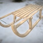 Game Ready Wooden Sleigh PBR Low Poly