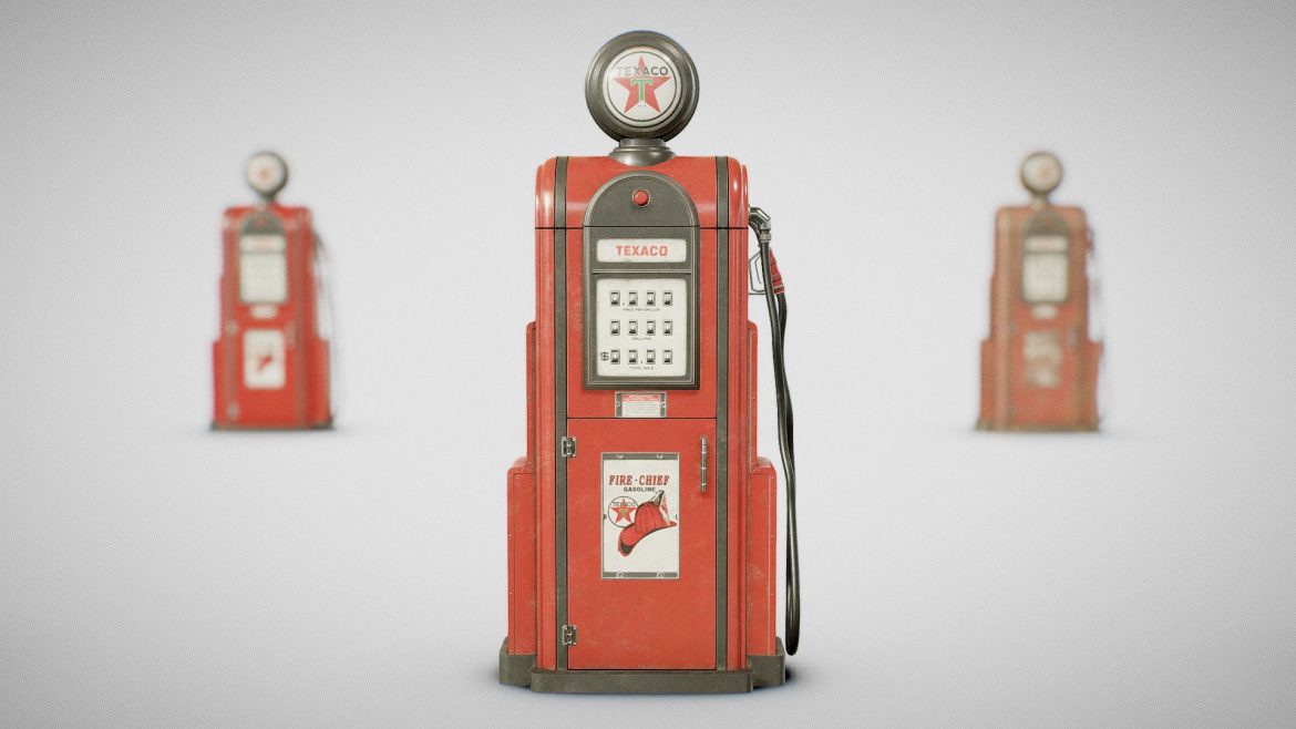 gas pump texaco 60s clean used and dirty.thumb