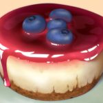 Handpainted Cheesecake