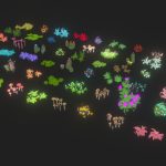 Low poly Cartoon Flower Collection 02-Game Ready