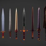 Low Poly Low Resolution Sword Pack
