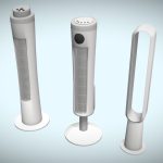Low Poly Modern Tower Fans