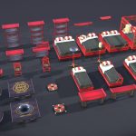 Lowpoly Asian Home Pack