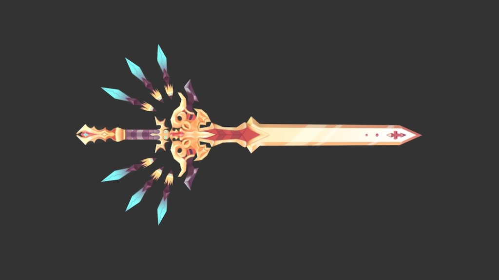 lowpoly handpaint texture sword.thumb 1