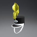 Lowpoly Marching Band Hat (Yellow)