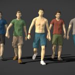 Lowpoly Rigged Male Essentials