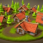 Lowpoly Toon Village