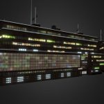 Modern Building Set Night