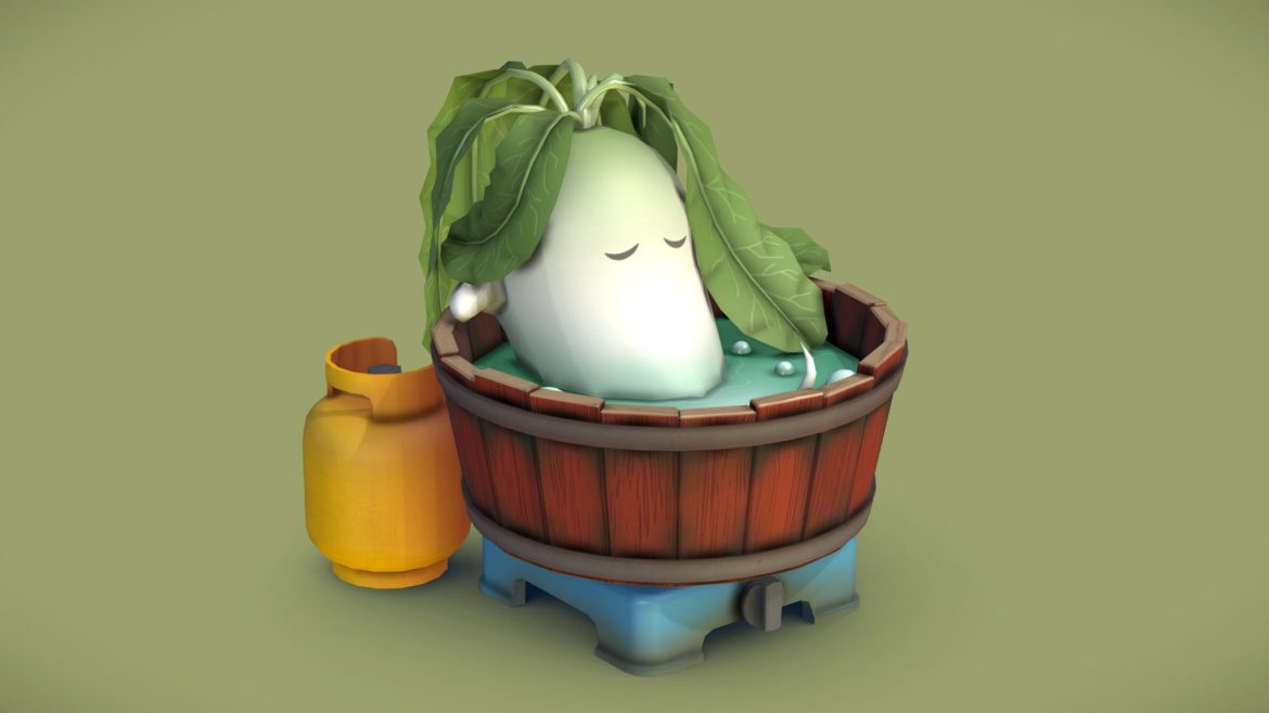 radish in a bathtub.thumb 1