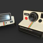 Realistic PBR Polaroid camera and flash