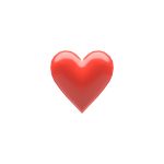❤️Red Heart emoji (Low poly)