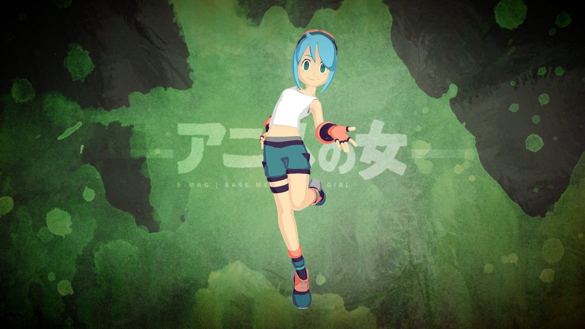 rigged anime girl outfits facial expressions.thumb