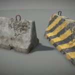 RoadBlock Model 2 Texture Variants plus LOD