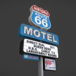 Route 66 Motel Sign