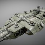 Sci-fi Carrier with 3 Turret Types