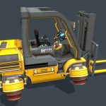 Sci Fi Hover Forklift