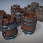 Stylized Barrel Set