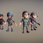 Stylized Military Characters