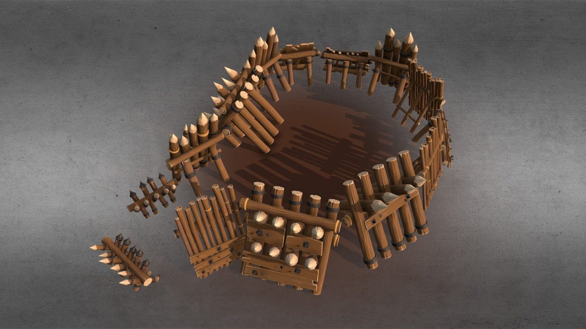 stylized pbr barricades pack.thumb 1