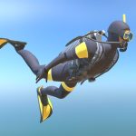 Swimming Male Scuba Diver Dave