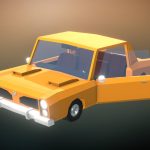 Vintage Car – Low Poly Style