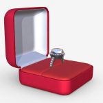 wedding ring in a square box
