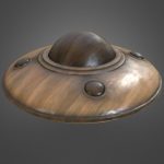 Wooden UFO Toy