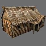 wooden village house.thumb