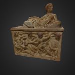 Etruscan cinerary urn (Italy)