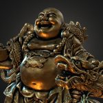 Laughing Buddha and his Dragon