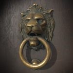 Lion knocker