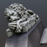 Lion statue, Greenwood Cemetery