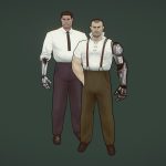 Low poly Sci-Fi dudes