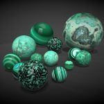 Malachite balls