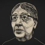 older woman with glasses