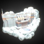 Orange Sector Dam – Sci-fi Environment