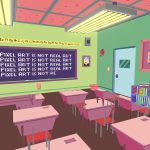 Pixel Bart Classroom