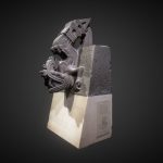 Stone figure of Xiuhcoatl (Fire Serpent)