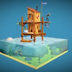 stylized sea shack