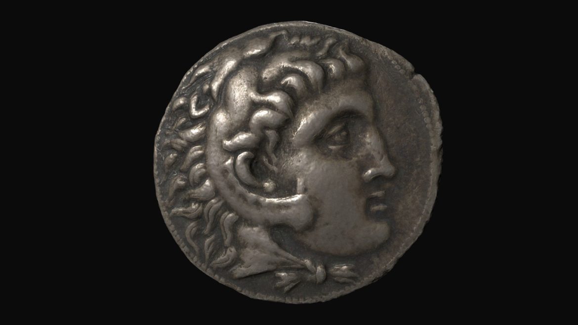 tetradrachm of alexander the great as herakles.thumb