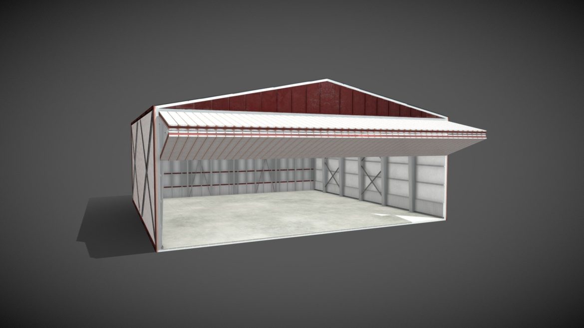 airplane hangar 3d model.thumb