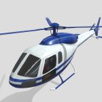 Animated civilian Helicopter