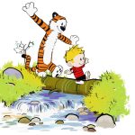 Calvin and Hobbes Log Bridge