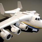 Cartoon Antonov An-225 Mriya