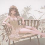 Cute girl sitting on chair(SUL)