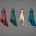 Elegant Dress – Lowpoly, highpoly and recolors!